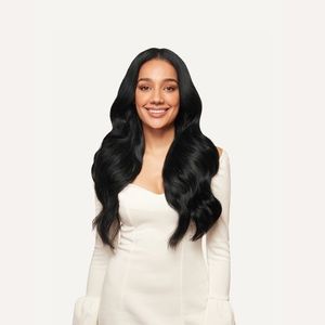 20” (220g) Luxy Hair Jet Black Clip-In Extensions